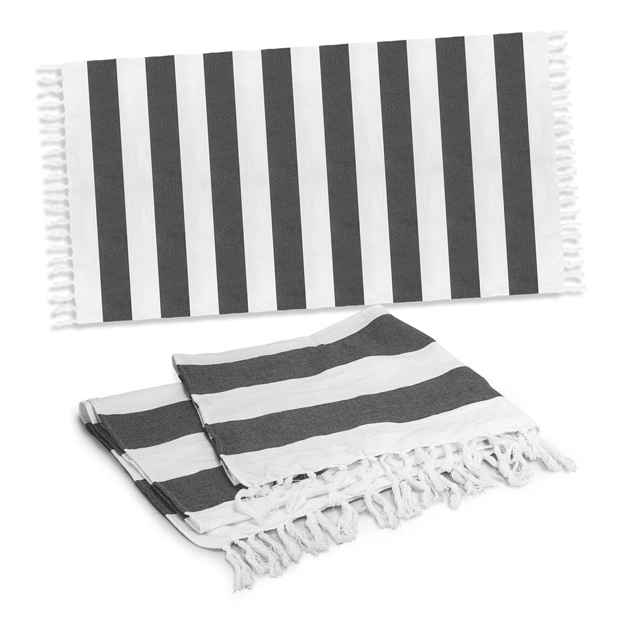 Weft Cotton Towel (Charcoal)
