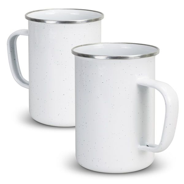 Bushland Enamel Mug - 600ml (White)