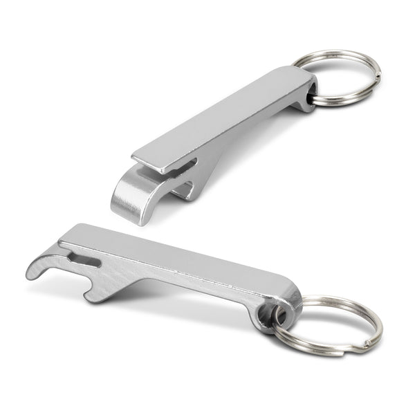 Fob Metal Bottle Opener Key Ring (Silver)