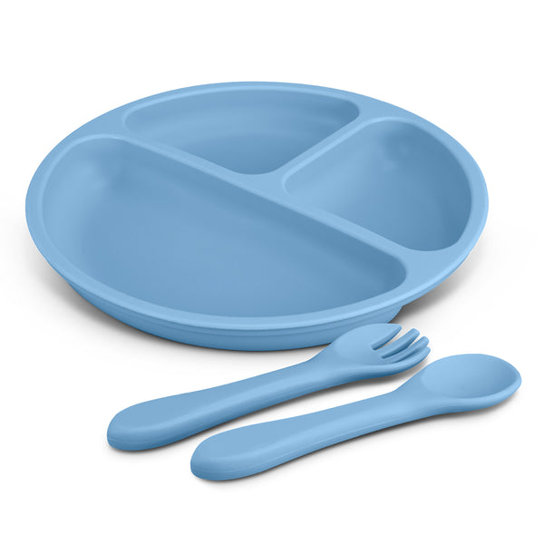 Basin Kids Plate Set (Pale Blue)