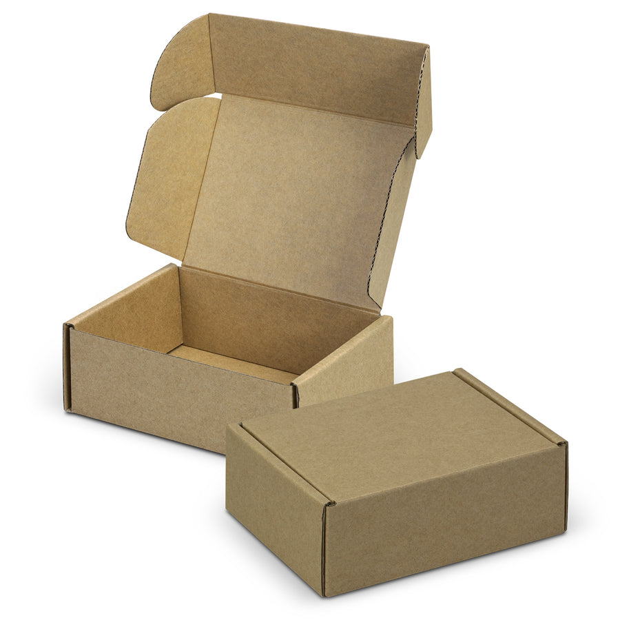 Vault Die Cut Box with Locking Lid - 125x97x47mm (Natural/Natural)