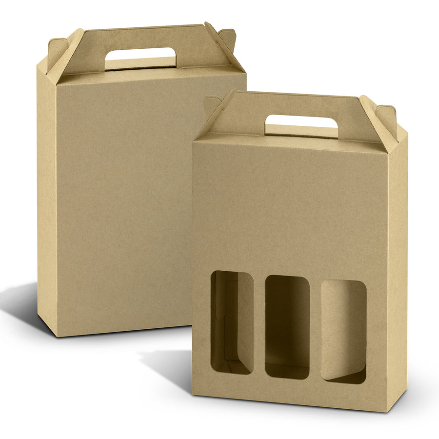 Crest Wine Carry Pack - Triple (Natural/Natural)