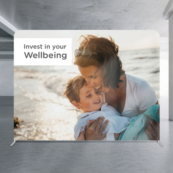 Vista Straight Stretch Media Wall Medium
