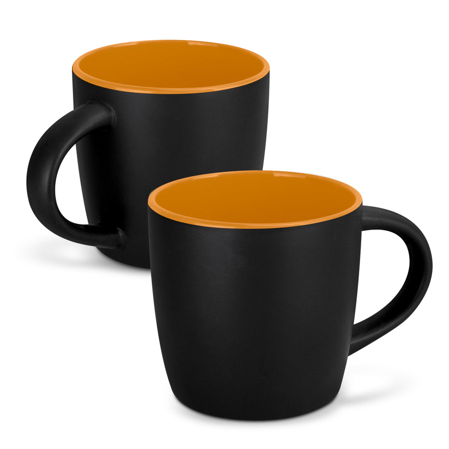 Brew Coffee Mug - Two-Tone (Black/Orange)
