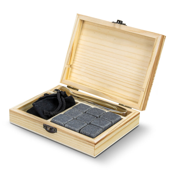Hearth Whiskey Stone Gift Set (Natural)