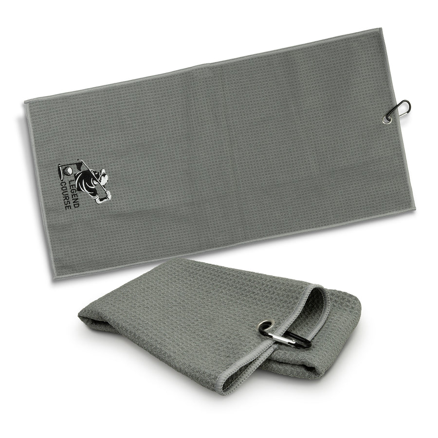 Drift Waffle Golf Towel (Grey)