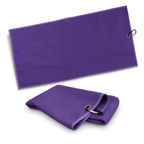 Drift Waffle Golf Towel (Purple)