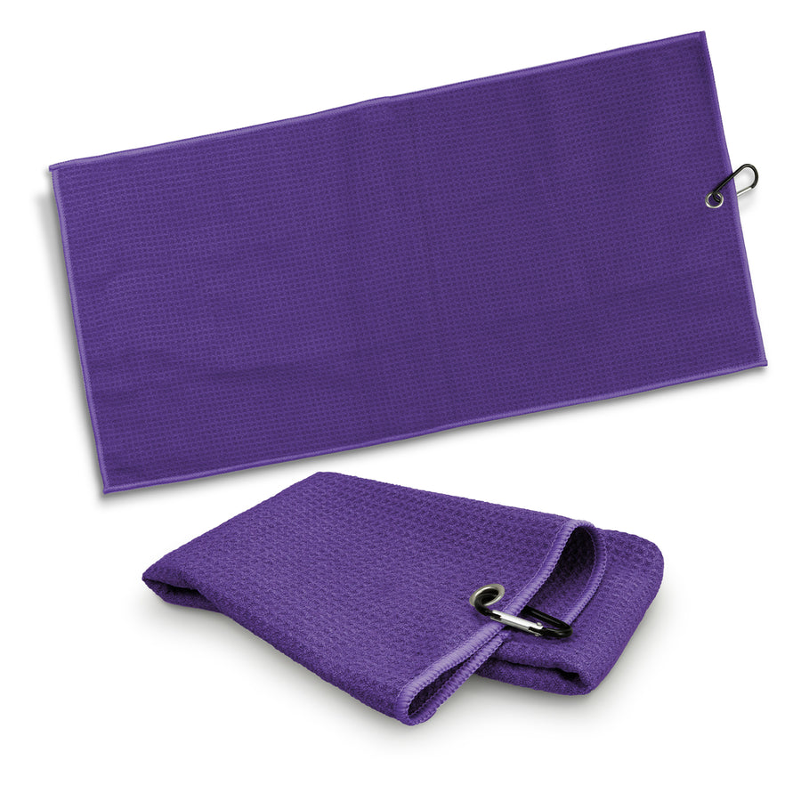 Drift Waffle Golf Towel (Purple)