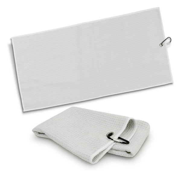 Drift Waffle Golf Towel (White)