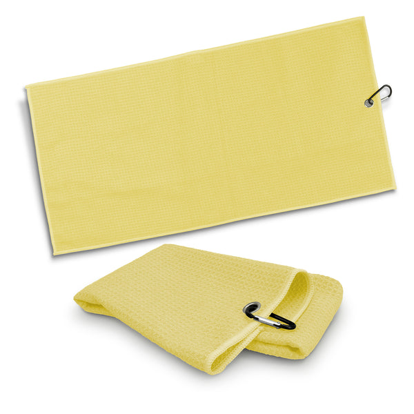 Drift Waffle Golf Towel (Yellow)