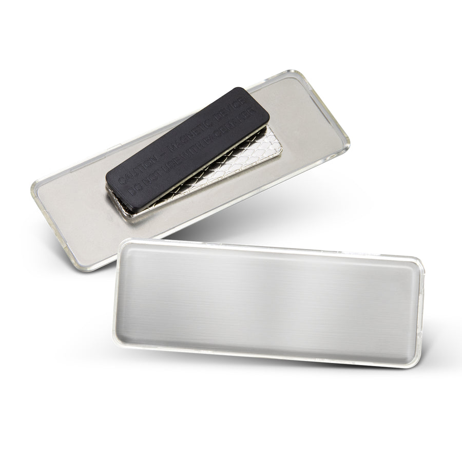 Stamp Name Badge (Silver)