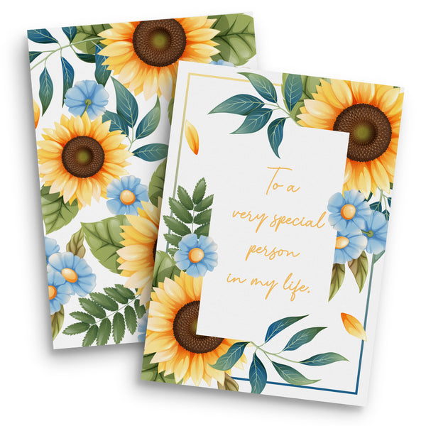 Parchment A4 Message Card (White)