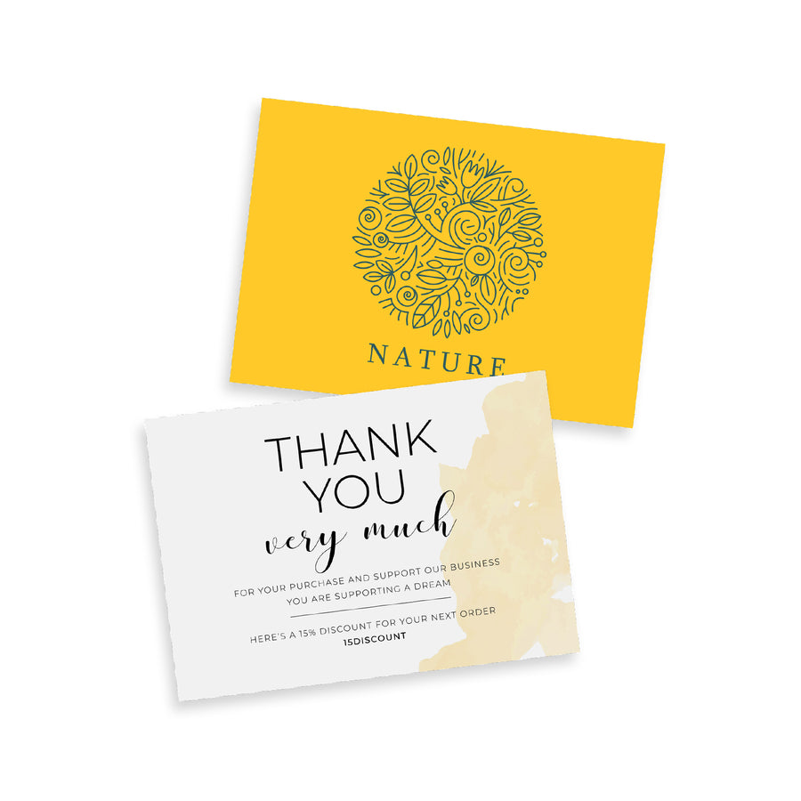 Parchment A7 Message Card (White)