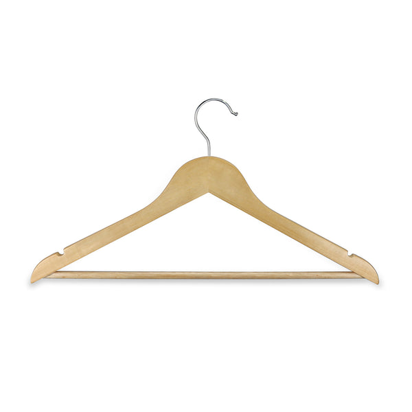 Grain Wooden Hanger (Natural/Silver)