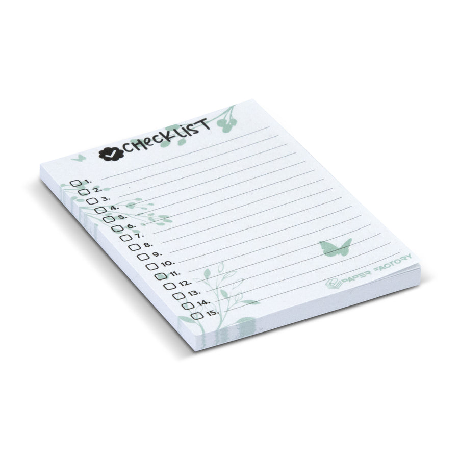 Press Recycled Sticky Pad 100 x 75mm - 50 Sheets (White)