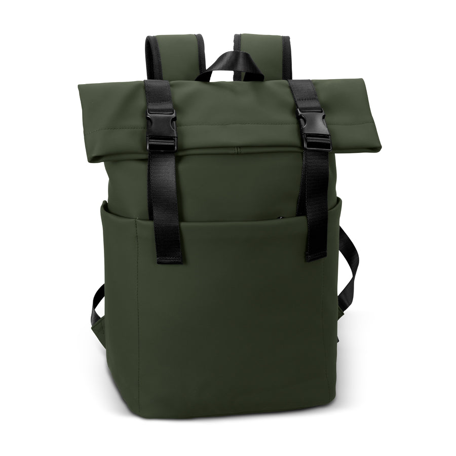 ARCHER Soft-Touch Flap Backpack (Olive)