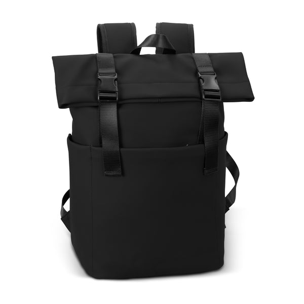 ARCHER Soft-Touch Flap Backpack (Black)
