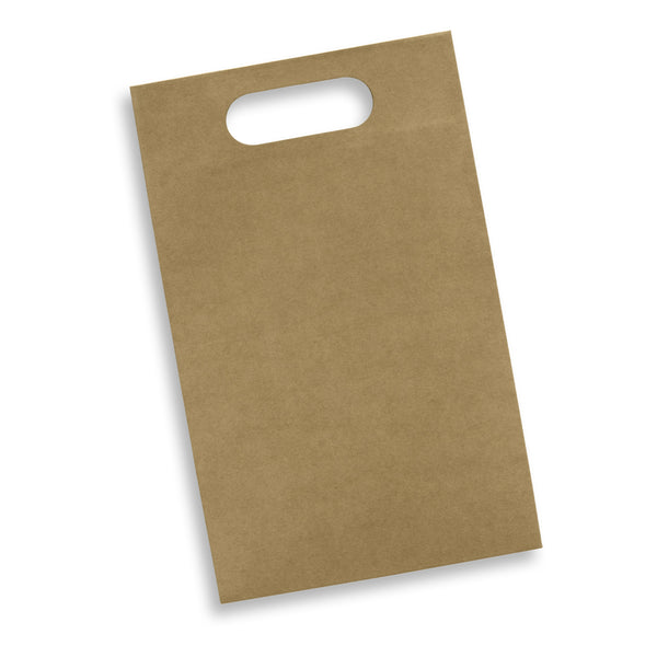 Kraft Die Cut Paper Wine Bag (Natural)