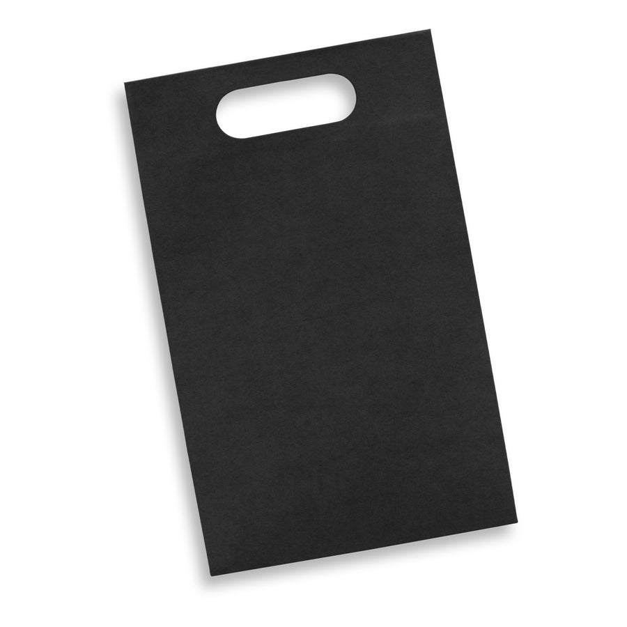 Kraft Die Cut Paper Wine Bag (Black)