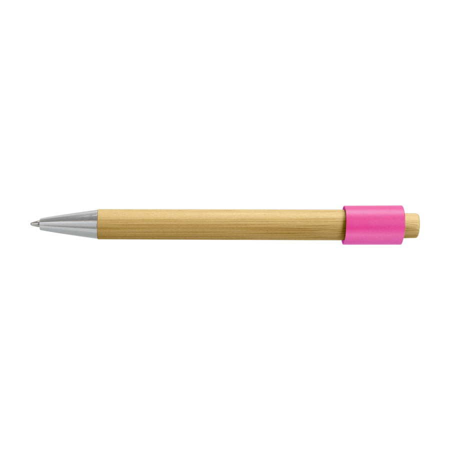 Flux Bamboo Spinner Pen (Natural/Pink)