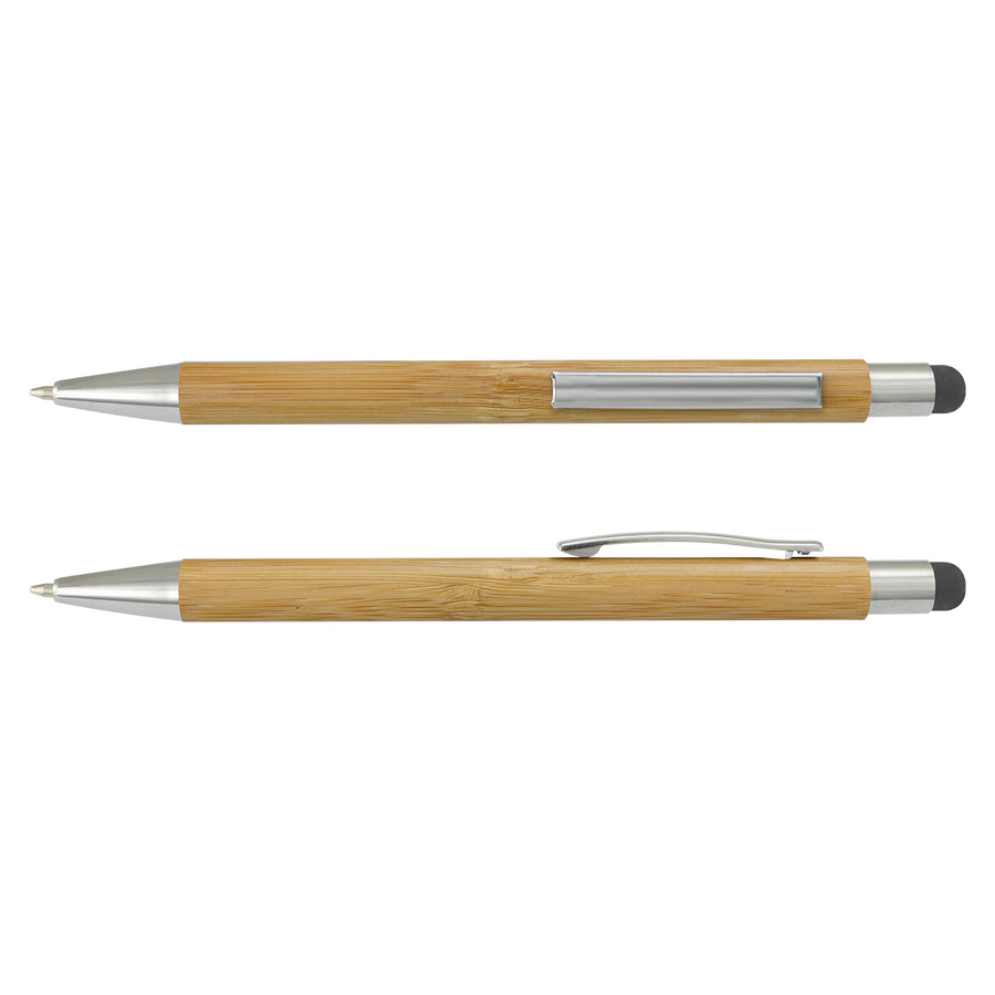 Flint Bamboo Stylus Pen (Natural/Silver)