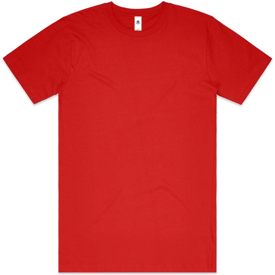 AS Colour Block Tubular Tee | 5050T (Red)