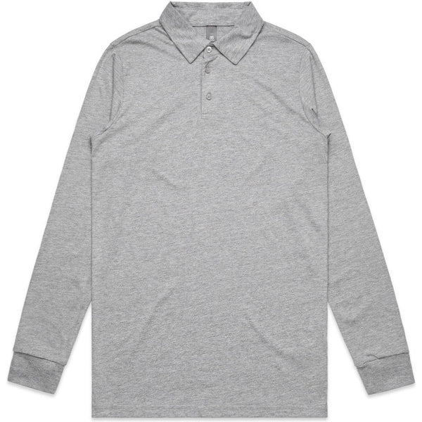 AS Colour Chad L/S Polo | 5404 (Grey Marle)