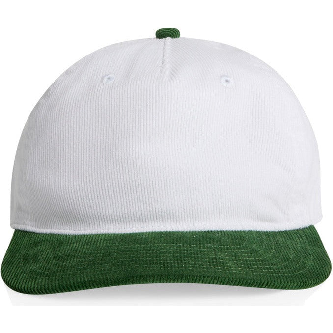 AS Colour Class Cord Two-Tone Cap | 1159 (White/Forest)