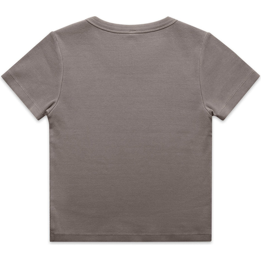 AS Colour Women's Faded Organic Rib Tee | 4036 (Faded Grey)