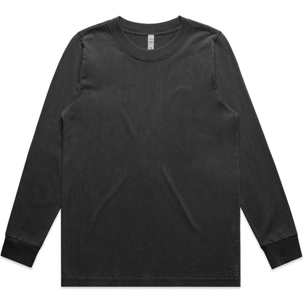 AS Colour Women's Heavy Faded L/S Tee | 4083 (Faded Black)