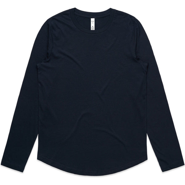 AS Colour Women's Maple Curve L/S Tee | 4021 (Navy)