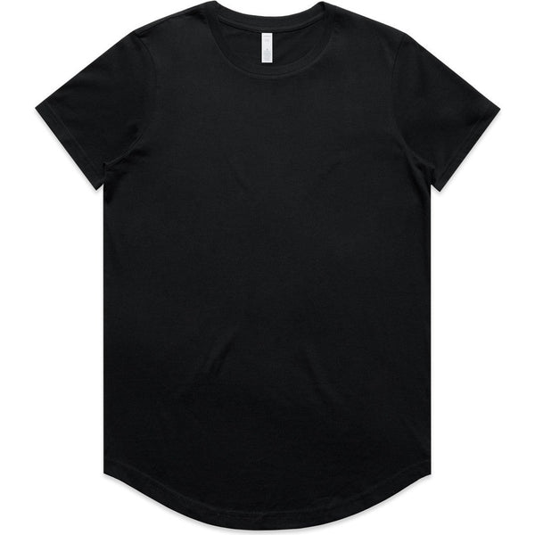 AS Colour Women's Maple Curve Tee | 4024 (Black)