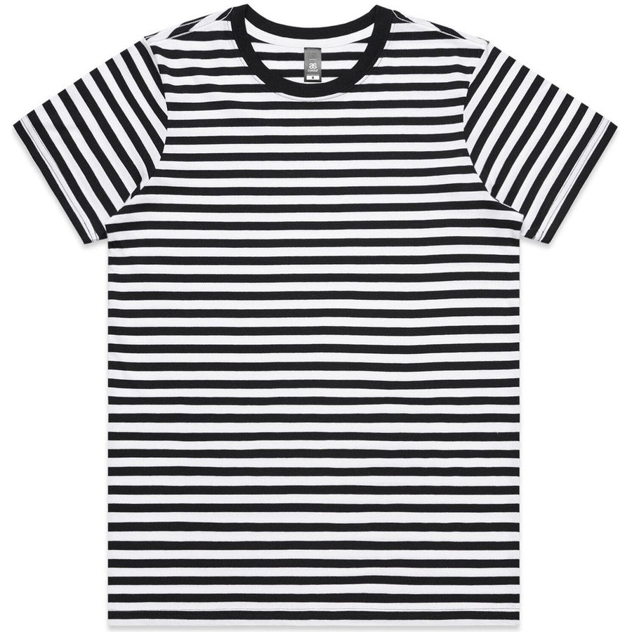 AS Colour Women's Maple Stripe Tee | 4037 (Black/White)