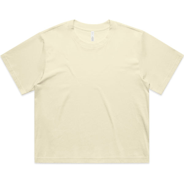 AS Colour Women's Martina Crop Tee | 4093 (Butter)