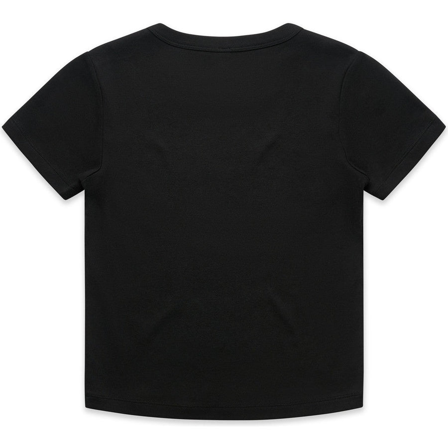 AS Colour Women's Organic Rib Baby Tee | 4074 (Black)