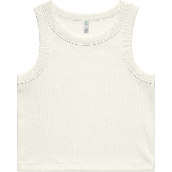 AS Colour Women's Organic Rib Crop Tank | 4064G (Ecru)