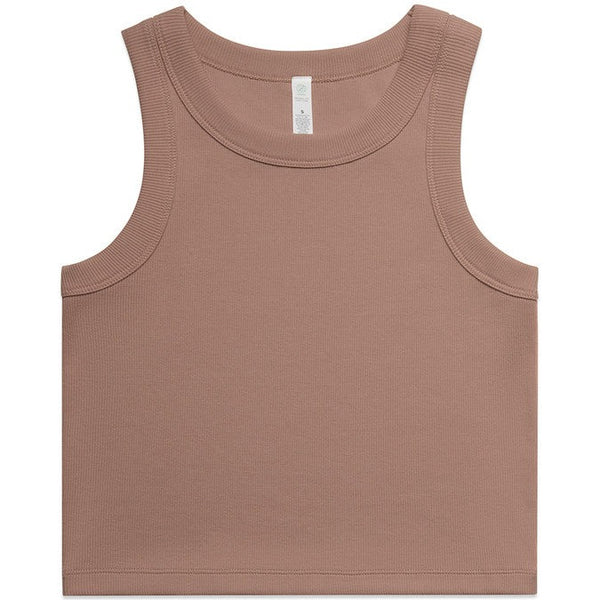 AS Colour Women's Organic Rib Crop Tank | 4064G (Hazy Pink)