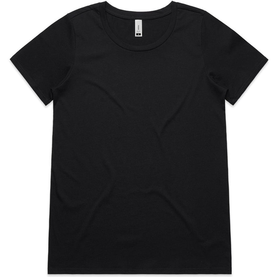 AS Colour Women's Shallow Scoop Tee | 4011 (Black)