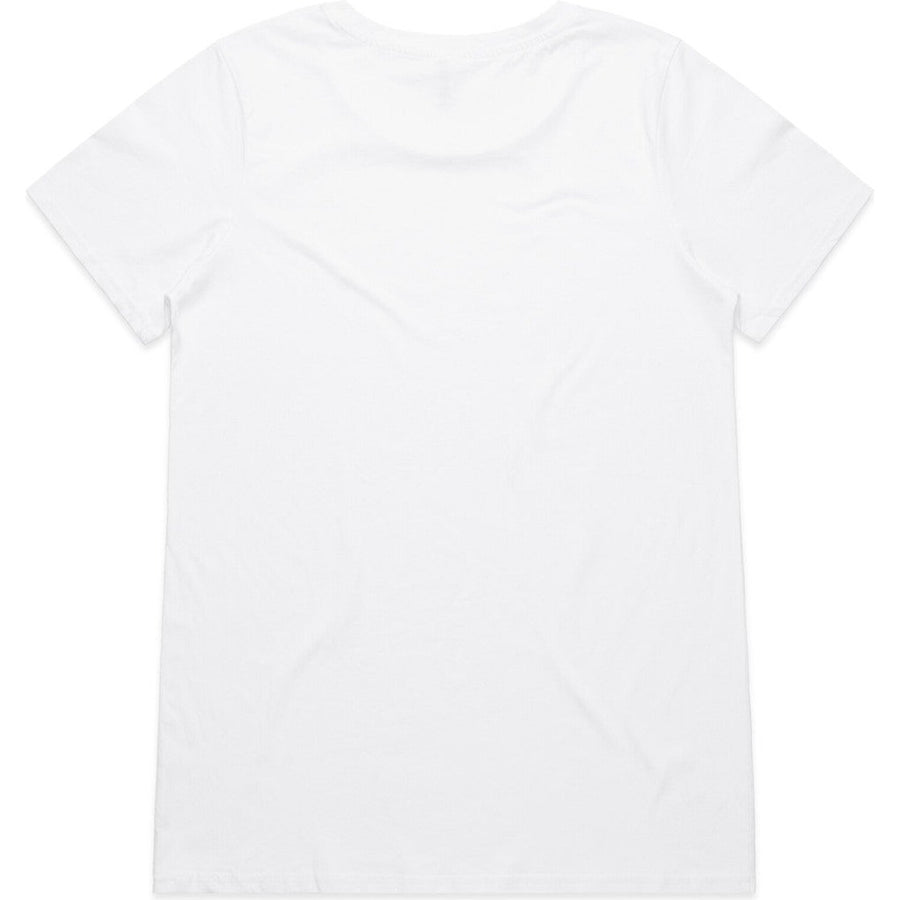 AS Colour Women's Shallow Scoop Tee | 4011 (White)