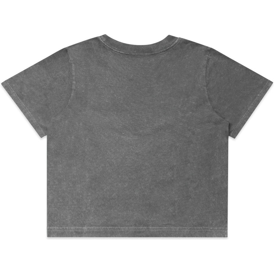 AS Colour Women's Stone Wash Heavy Crop Tee | 4086 (Coal Stone)