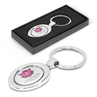 Agogo Oval Metal Key Ring - 105659