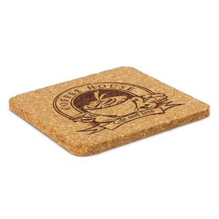 Agogo Oakridge Cork Coaster - Square - 112966