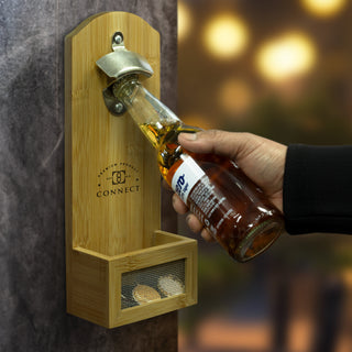 NATURA Bamboo Wall Mounted Bottle Opener - 124703