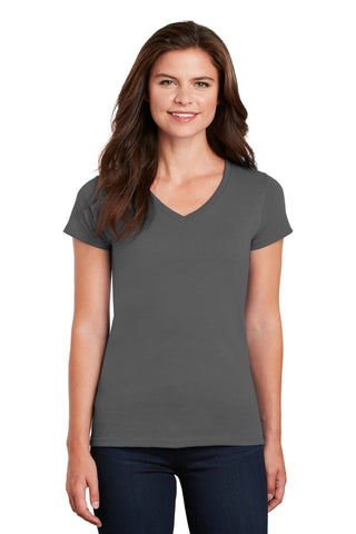 Gildan Ladies Heavy Cotton 100% Cotton V-Neck T-Shirt - 5V00L