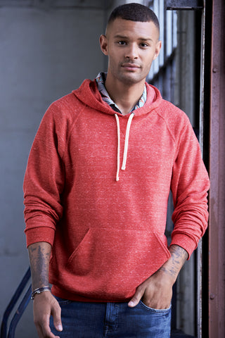 Jerzees Snow Heather French Terry Raglan Hoodie - 90M