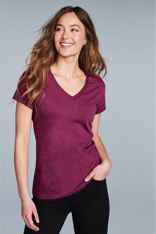 District Women's Perfect Blend CVC V-Neck Tee - DM1190L