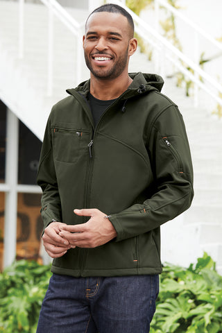 Port Authority Textured Hooded Soft Shell Jacket - J706