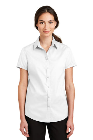 Port Authority Ladies Short Sleeve SuperPro Twill Shirt - L664