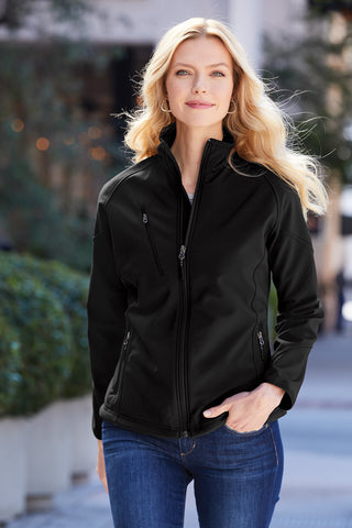 Port Authority Ladies Textured Soft Shell Jacket - L705