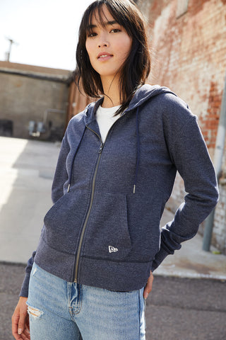 New Era Ladies Thermal Full-Zip Hoodie - LNEA141